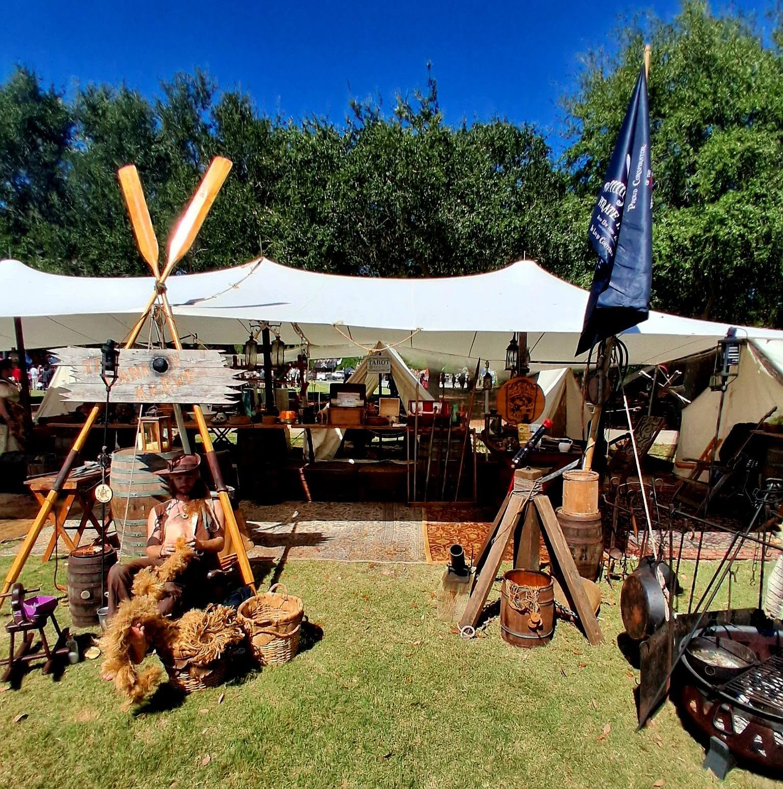 Historical pirate encampment